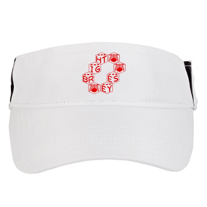 Bright Eyes Dice Logo Adult Drive Performance Visor