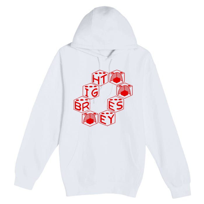 Bright Eyes Dice Logo Premium Pullover Hoodie