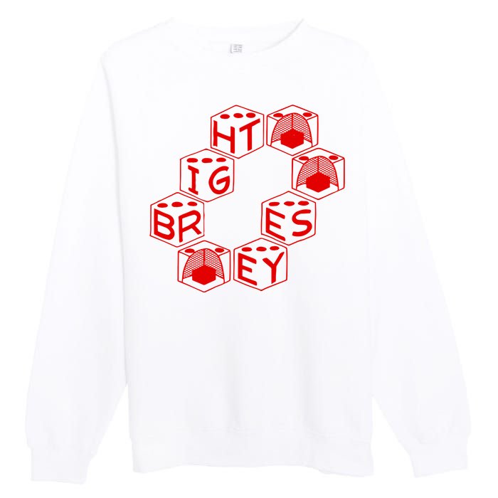 Bright Eyes Dice Logo Premium Crewneck Sweatshirt