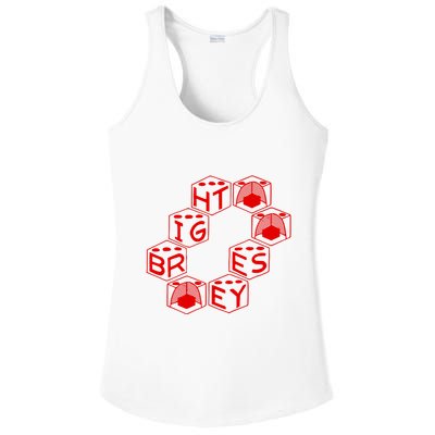 Bright Eyes Dice Logo Ladies PosiCharge Competitor Racerback Tank