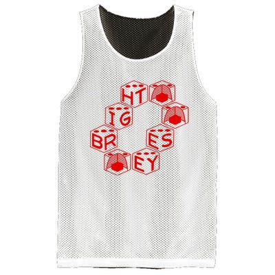 Bright Eyes Dice Logo Mesh Reversible Basketball Jersey Tank