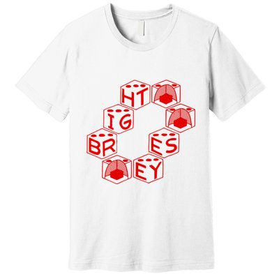 Bright Eyes Dice Logo Premium T-Shirt