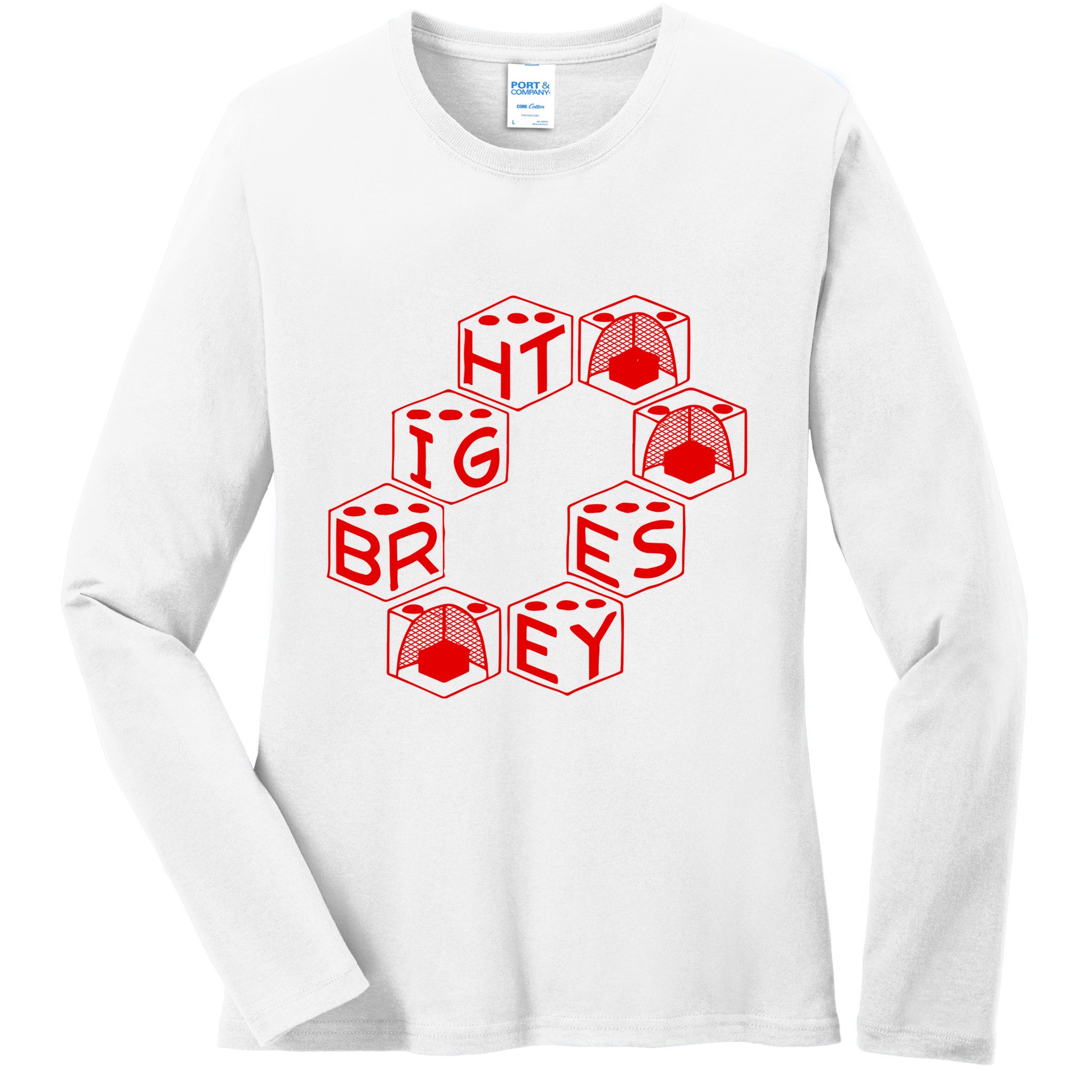 Bright Eyes Dice Logo Ladies Long Sleeve Shirt