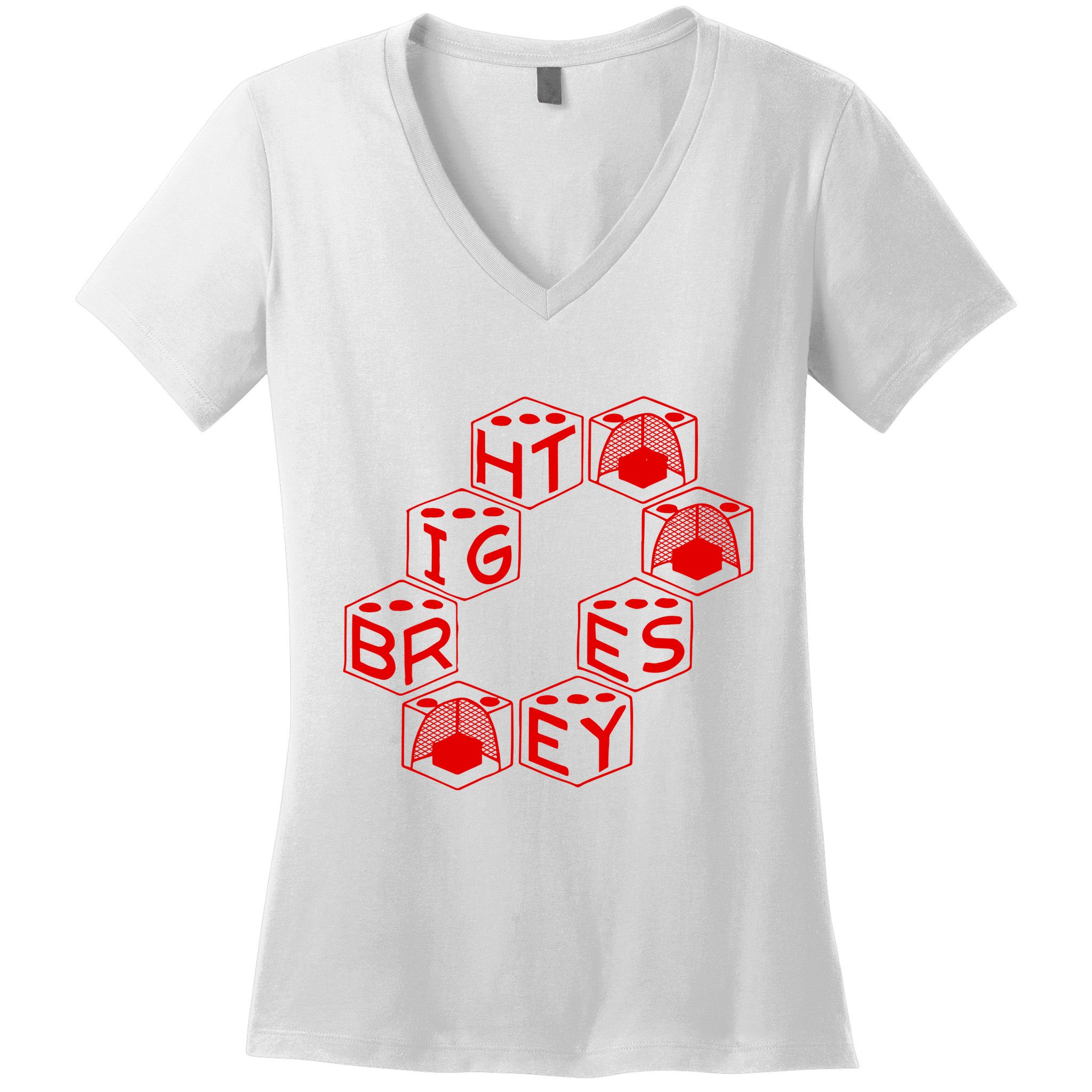 Bright Eyes Dice Logo Women's V-Neck T-Shirt