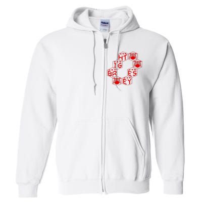 Bright Eyes Dice Logo Full Zip Hoodie