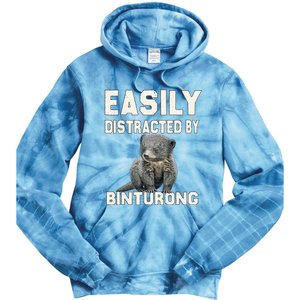 Binturong Easily Distracted By Binturong Tie Dye Hoodie