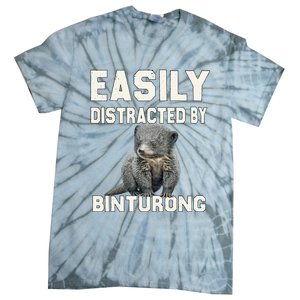 Binturong Easily Distracted By Binturong Tie-Dye T-Shirt