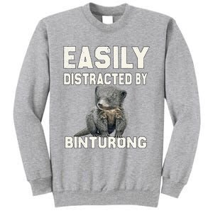 Binturong Easily Distracted By Binturong Tall Sweatshirt