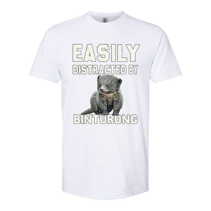 Binturong Easily Distracted By Binturong Softstyle CVC T-Shirt