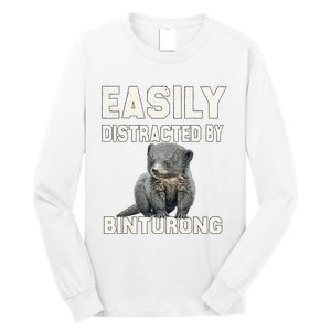 Binturong Easily Distracted By Binturong Long Sleeve Shirt