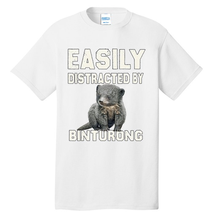 Binturong Easily Distracted By Binturong Tall T-Shirt