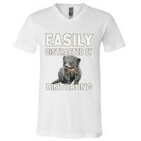 Binturong Easily Distracted By Binturong V-Neck T-Shirt