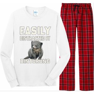 Binturong Easily Distracted By Binturong Long Sleeve Pajama Set