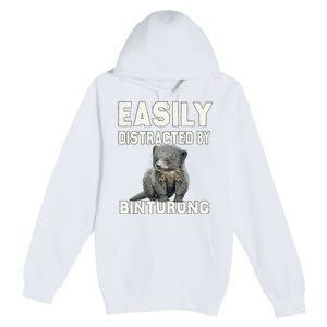 Binturong Easily Distracted By Binturong Premium Pullover Hoodie