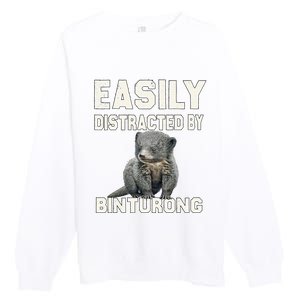 Binturong Easily Distracted By Binturong Premium Crewneck Sweatshirt