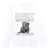 Binturong Easily Distracted By Binturong Premium Crewneck Sweatshirt