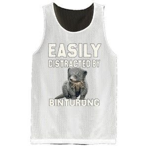 Binturong Easily Distracted By Binturong Mesh Reversible Basketball Jersey Tank