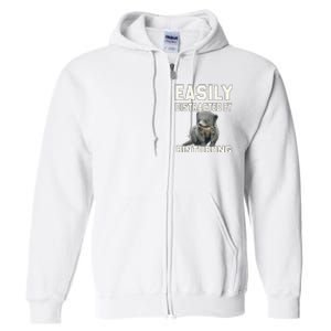 Binturong Easily Distracted By Binturong Full Zip Hoodie