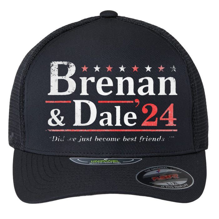 Brennan Election Dale 2024 Prestige Worldwide Funny Support Flexfit Unipanel Trucker Cap