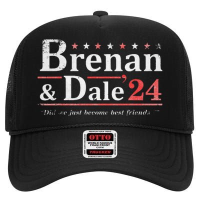 Brennan Election Dale 2024 Prestige Worldwide Funny Support High Crown Mesh Back Trucker Hat