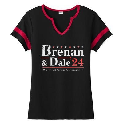 Brennan Election Dale 2024 Prestige Worldwide Funny Support Ladies Halftime Notch Neck Tee