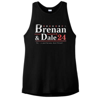 Brennan Election Dale 2024 Prestige Worldwide Funny Support Ladies PosiCharge Tri-Blend Wicking Tank