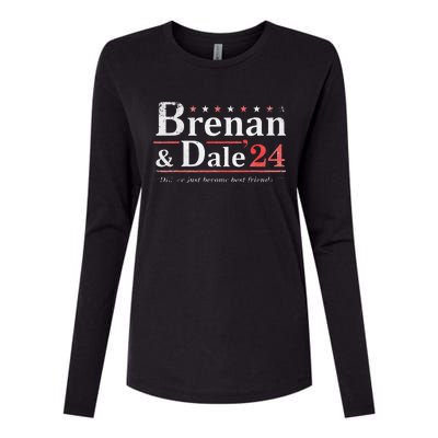 Brennan Election Dale 2024 Prestige Worldwide Funny Support Womens Cotton Relaxed Long Sleeve T-Shirt