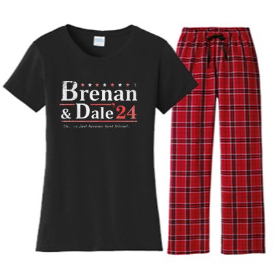 Brennan Election Dale 2024 Prestige Worldwide Funny Support Women's Flannel Pajama Set