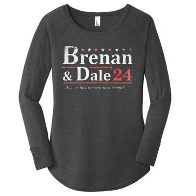 Brennan Election Dale 2024 Prestige Worldwide Funny Support Women's Perfect Tri Tunic Long Sleeve Shirt