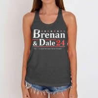 Brennan Election Dale 2024 Prestige Worldwide Funny Support Women's Knotted Racerback Tank