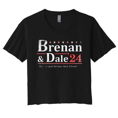 Brennan Election Dale 2024 Prestige Worldwide Funny Support Women's Crop Top Tee