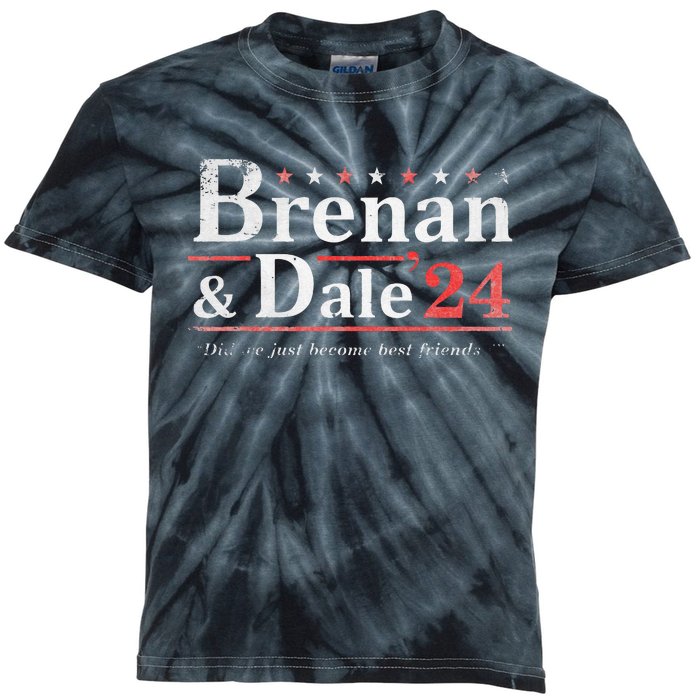 Brennan Election Dale 2024 Prestige Worldwide Funny Support Kids Tie-Dye T-Shirt