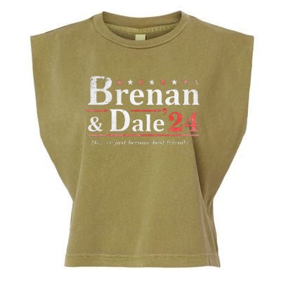 Brennan Election Dale 2024 Prestige Worldwide Funny Support Garment-Dyed Women's Muscle Tee