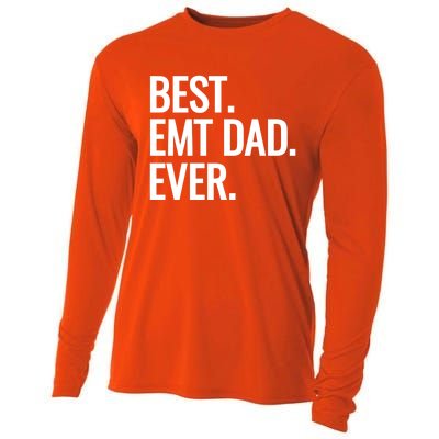 Best Emt Dad Ever Ambulance Worker Fathers Day Ems Workers Meaningful Gift Cooling Performance Long Sleeve Crew