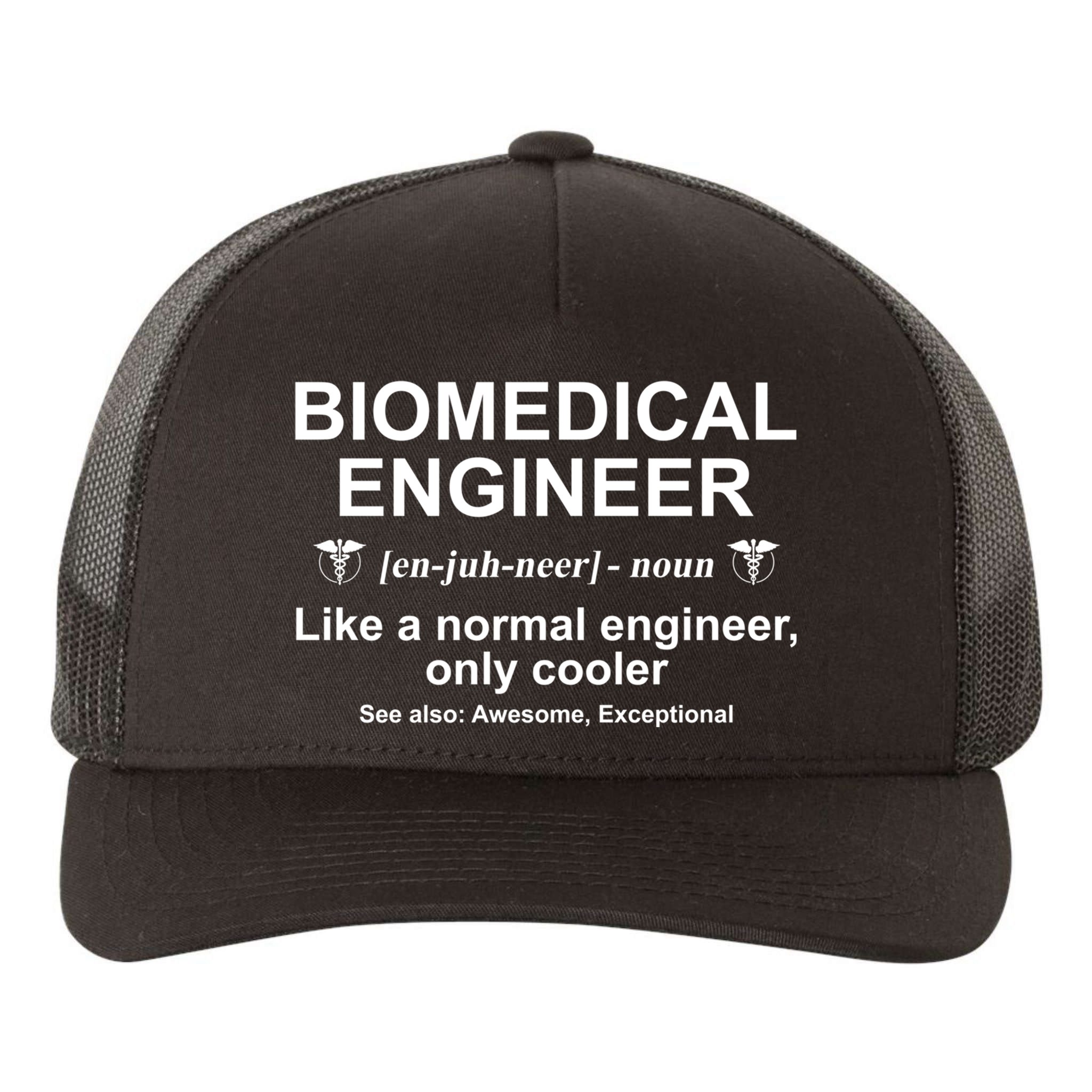 Biomedical Engineer Definition Funny Biomedical Engineering Gift Yupoong Adult 5-Panel Trucker Hat