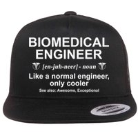 Biomedical Engineer Definition Funny Biomedical Engineering Gift Flat Bill Trucker Hat