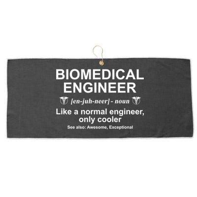 Biomedical Engineer Definition Funny Biomedical Engineering Gift Large Microfiber Waffle Golf Towel