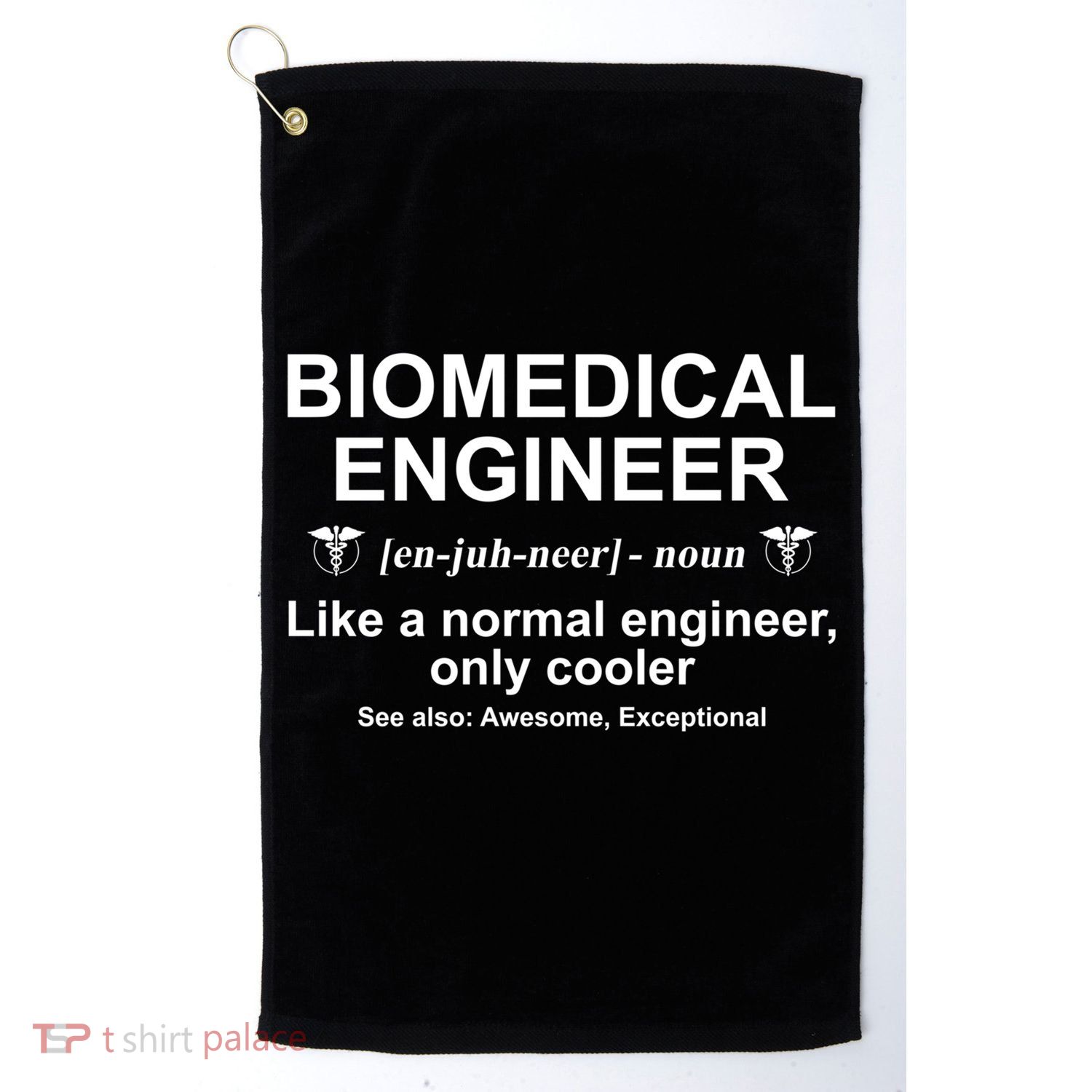 Biomedical Engineer Definition Funny Biomedical Engineering Gift Golf Towel
