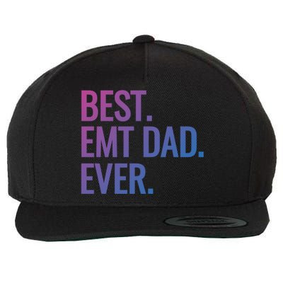 Best Emt Dad Ever Ambulance Worker Fathers Day Ems Workers Meaningful Gift Wool Snapback Cap