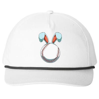 Baseball Easter Day Funny Bunny Ears Rabbit Baseball Fans Snapback Five-Panel Rope Hat