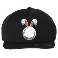 Baseball Easter Day Funny Bunny Ears Rabbit Baseball Fans Wool Snapback Cap