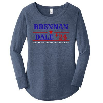 Brennan Election Dale 2024 DID WE JUST BECOME BEST FRIENDS Women's Perfect Tri Tunic Long Sleeve Shirt