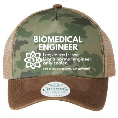 Biomedical Engineer Definition Funny Engineering Gift Legacy Tie Dye Trucker Hat