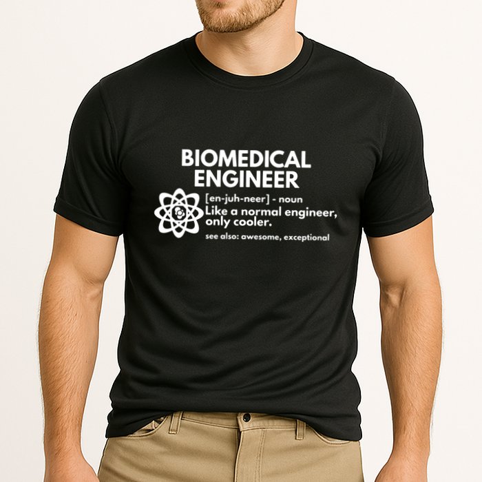 Biomedical Engineer Definition Funny Engineering Gift Cooling Performance Crew T-Shirt