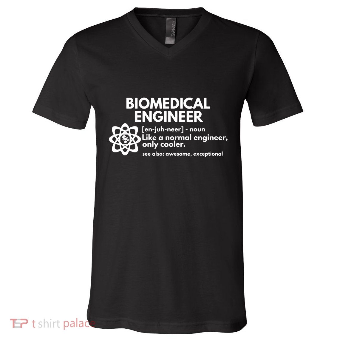 Biomedical Engineer Definition Funny Engineering Gift V-Neck T-Shirt