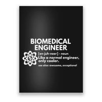 Biomedical Engineer Definition Funny Engineering Gift Poster