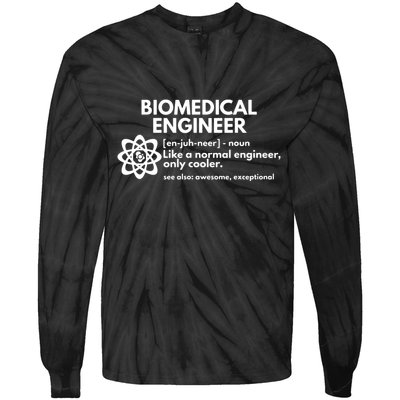 Biomedical Engineer Definition Funny Engineering Gift Tie-Dye Long Sleeve Shirt