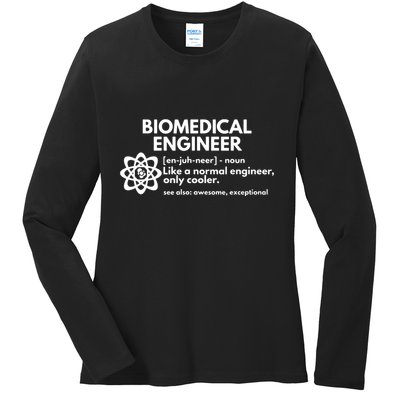 Biomedical Engineer Definition Funny Engineering Gift Ladies Long Sleeve Shirt