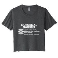 Biomedical Engineer Definition Funny Engineering Gift Women's Crop Top Tee