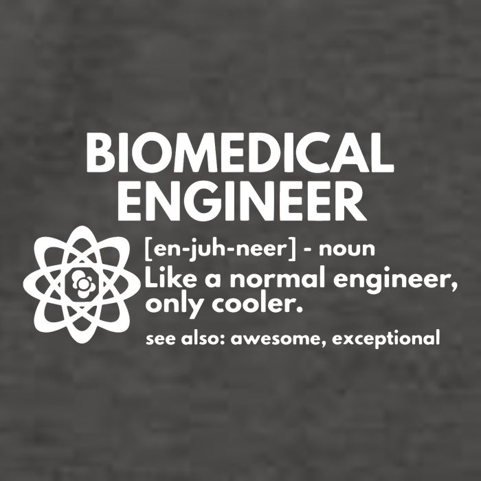 Biomedical Engineer Definition Funny Engineering Gift Women's Crop Top Tee